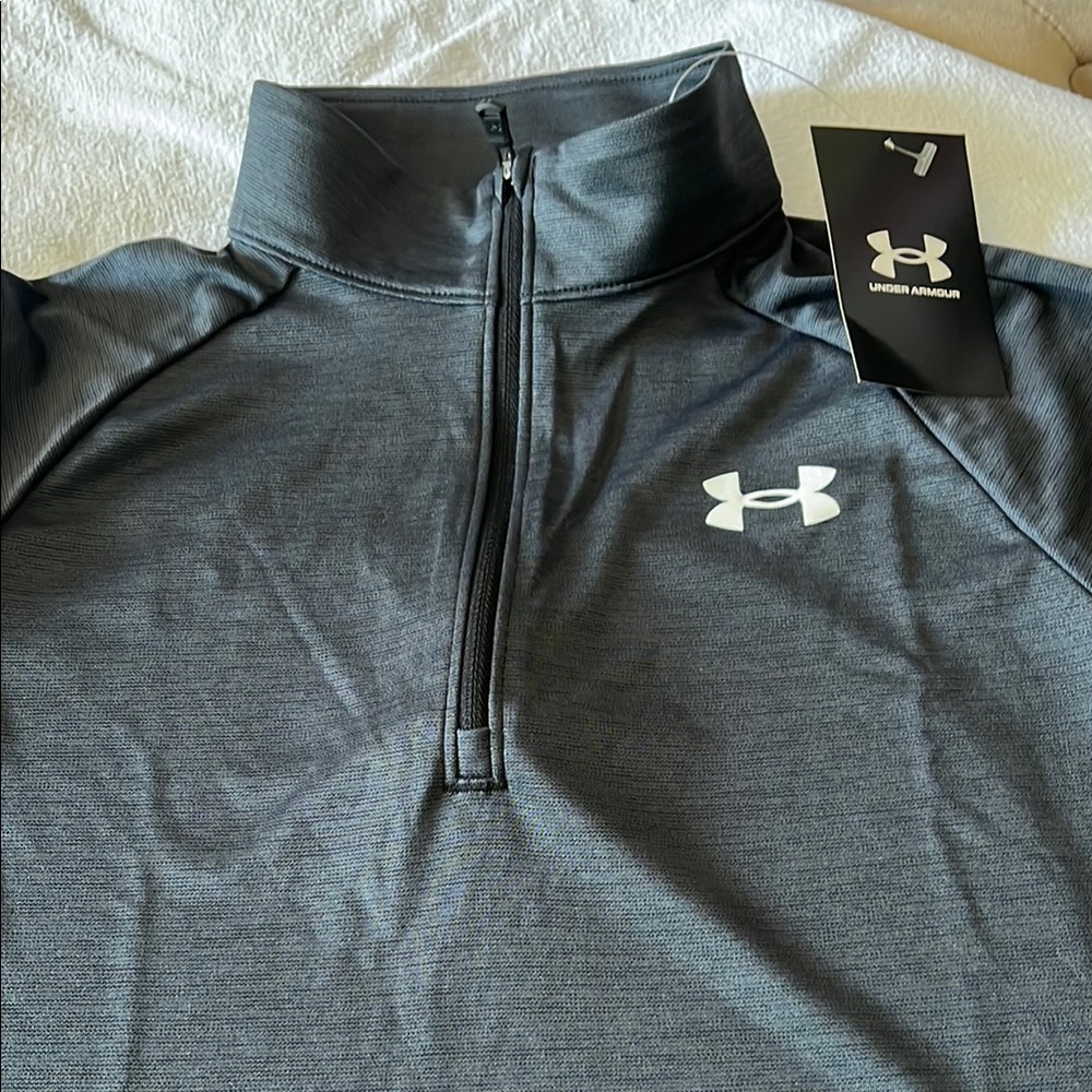 Under Armour BOYS Gray Jacket 3/4 Zip BRAND NEW